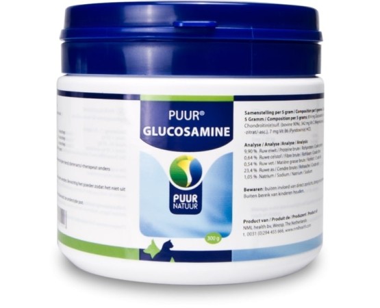 Supliment natural Puur® Glucozamina 300 g pentru articulatii caini