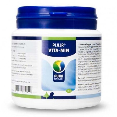 Supliment natural Puur® Vita-Min 75 g concentrat de vitamine si minerale pentru caini
