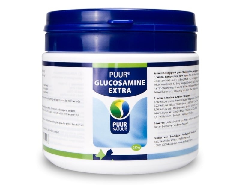 Supliment natural Puur® Glucozamin Extra 250 g pentru articulatii caini