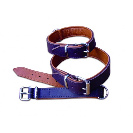 Zgardă de lux pentru caini , din piele naturala