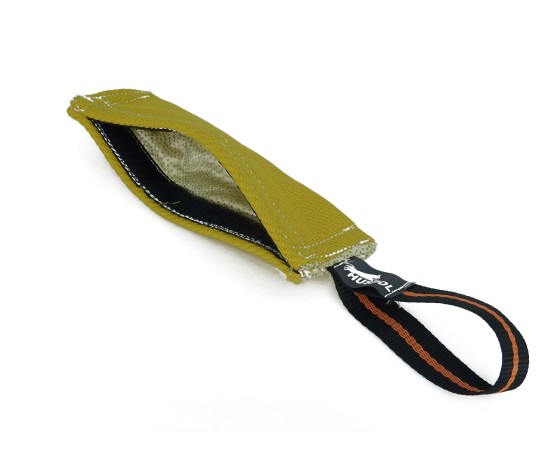 Tug tip buzunar Huspol din material francez pentru dresaj canin