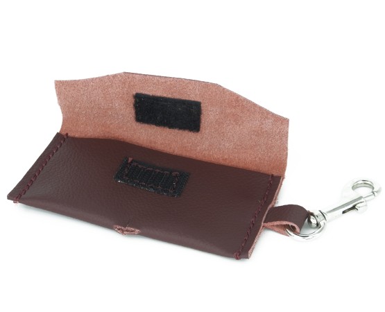 Saculet din piele naturala nappa pentru pungi igienice caini