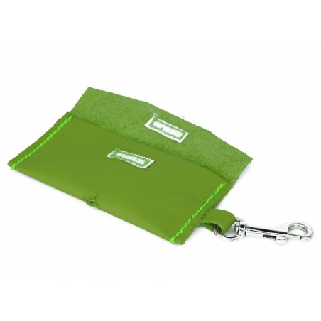 Saculet din piele naturala nappa pentru pungi igienice caini