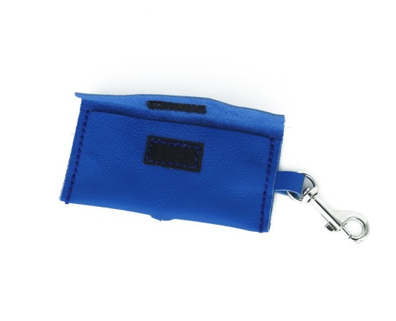 Saculet din piele naturala nappa pentru pungi igienice caini