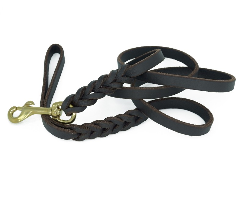 Lesa din piele naturala pentru caini