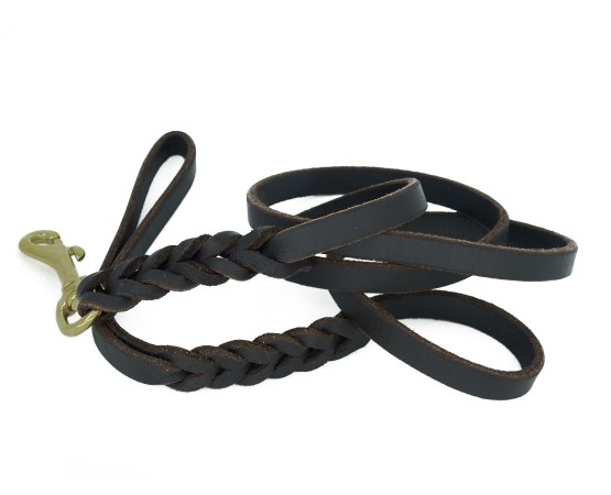 Lesa din piele naturala pentru caini