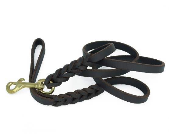 Lesa din piele naturala pentru caini