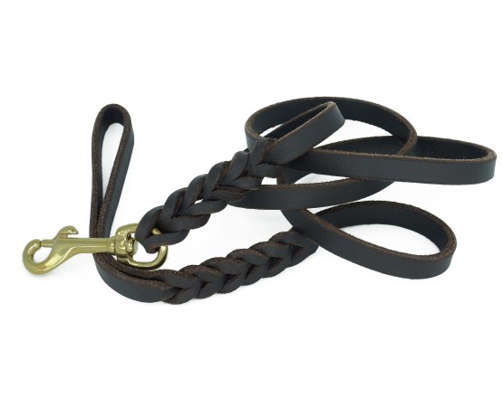 Lesa din piele naturala pentru caini