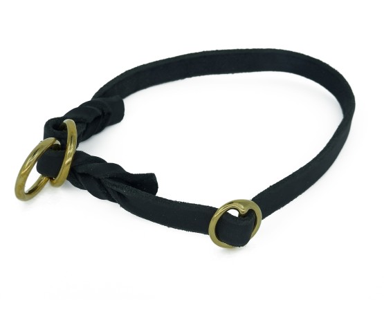 Zgarda strangulanta  Black Mamba® Super Soft Pro Training pentru caini  .