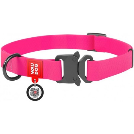 Zgarda reglabila pentru caini WAW DOG Watreproof with QR Passport