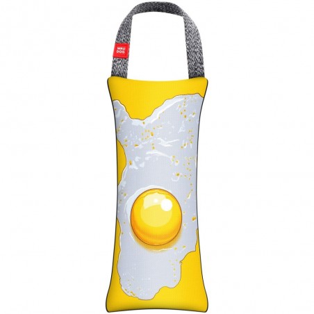 Jucarie tip tug WAUDOG FUN with squeaker ,, Fried Egg '' M pentru caini