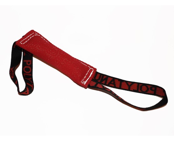 Tug material francez RING Z Polytanu SK cu doua manere pentru dresaj canin / 25 x 6 cm