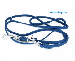 Lesa reglabila de lux Royal Blue pentru dresaj canin