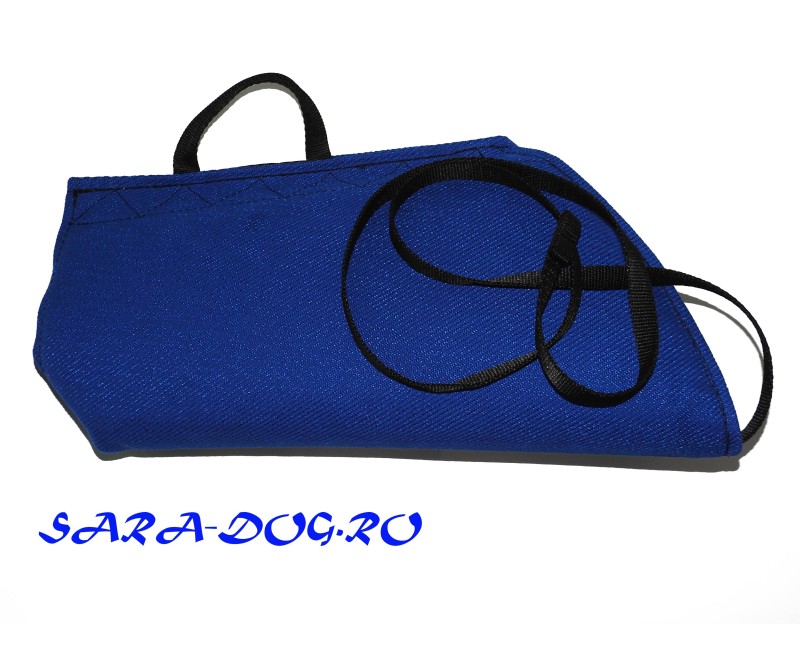 Maneca Puppy din material francez prevazuta cu lesa pentru dresaj canin