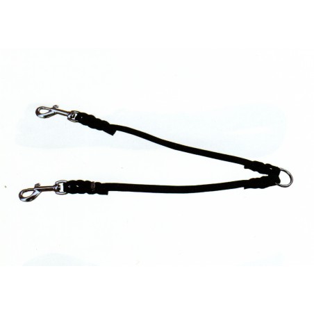 Lesă dublă pentru caini ( tip cuplu ) , din piele naturala fett