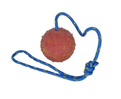 Minge din cauciuc natural prevazuta cu snur , pentru dresaj canin 7,6 cm