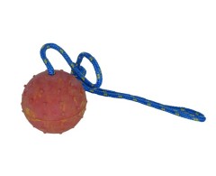 Minge din cauciuc natural prevazuta cu snur , pentru dresaj canin 7,6 cm