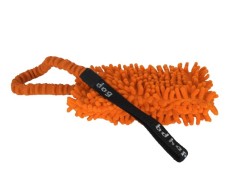 Tug din microfibra prevazut cu lesa amortizor pentru dresaj canin 20 x 12 cm