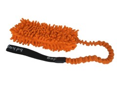 Tug din microfibra prevazut cu lesa amortizor pentru dresaj canin 20 x 12 cm