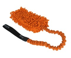 Tug din microfibra prevazut cu lesa amortizor pentru dresaj canin 20 x 12 cm