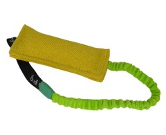 Tug din material francez prevazut cu lesa elastica pentru dresaj canin 20 x 8 cm .