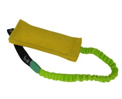 Tug din material francez prevazut cu lesa elastica pentru dresaj canin 20 x 8 cm .