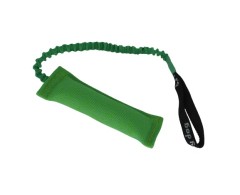 Tug din material francez prevazut cu lesa elastica pentru dresaj canin 8 x 25 cm