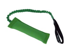 Tug din material francez prevazut cu lesa elastica pentru dresaj canin 8 x 25 cm