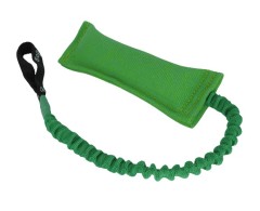 Tug din material francez prevazut cu lesa elastica pentru dresaj canin 8 x 25 cm