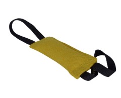 Tug din material francez prevazut cu doua manere pentru dresaj canin 20 x 8 cm .