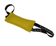 Tug din material francez prevazut cu doua manere pentru dresaj canin 20 x 8 cm .