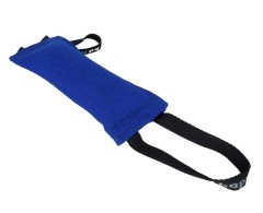 Tug din material francez prevazut cu doua manere pentru dresaj canin 10 x 25 cm