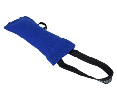 Tug din material francez prevazut cu doua manere pentru dresaj canin 10 x 25 cm