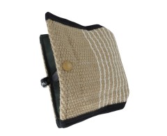 Perna de muscatura din iuta prevazuta cu maner interior pentru dresaj canin 32 x 24 cm