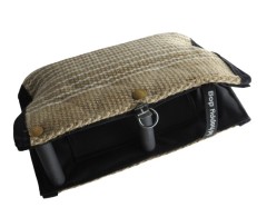 Perna de muscatura din iuta prevazuta cu doua manere pentru dresaj canin 40 x 26 cm