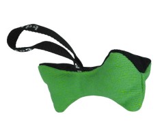 Tug din material francez in forma de os pentru dresaj canin