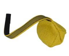 Minge din material francez prevazuta cu lesa scurta pentru dresaj canin 10 cm