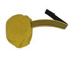 Minge din material francez prevazuta cu lesa scurta pentru dresaj canin 10 cm
