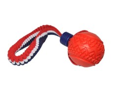 Minge pentru dresaj canin 7 cm prevazuta cu banda elastica .