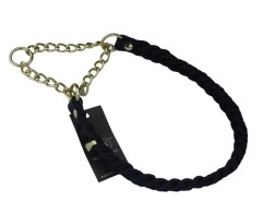 Zgarda strangulanta Junior Hundebedarf impletita din piele naturala