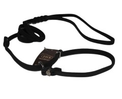 Lesa din piele neagra de lux pentru prezentare caini show