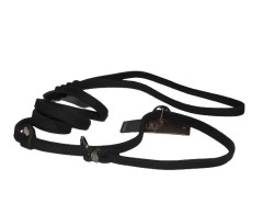 Lesa din piele neagra de lux pentru prezentare caini show