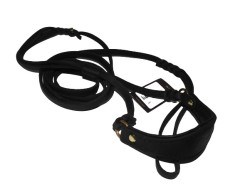 Lesa profesionala neagra pentru prezentare Ciobanesc German 10 mm x 250 cm