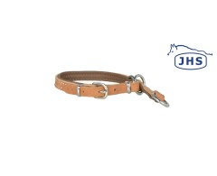 Zgarda profesionala strangulanta din piele naturala JHS Hundesport