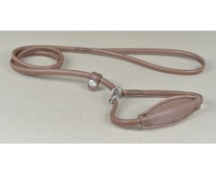 Lesa de lux pentru show din piele rotunda Royal nappa , prevazuta cu protectie pentru laringe