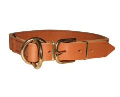 Zgarda strangulanta din piele super premium BRANDY 25 mm Chrome Free Leather