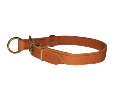 Zgarda strangulanta din piele super premium BRANDY 25 mm Chrome Free Leather