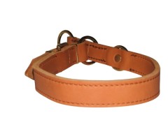 Zgarda strangulanta din piele super premium BRANDY 25 mm Chrome Free Leather