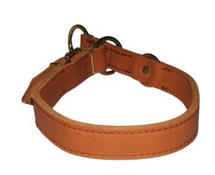 Zgarda strangulanta din piele super premium BRANDY 25 mm Chrome Free Leather