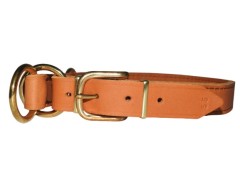 Zgarda strangulanta din piele super premium BRANDY 25 mm Chrome Free Leather